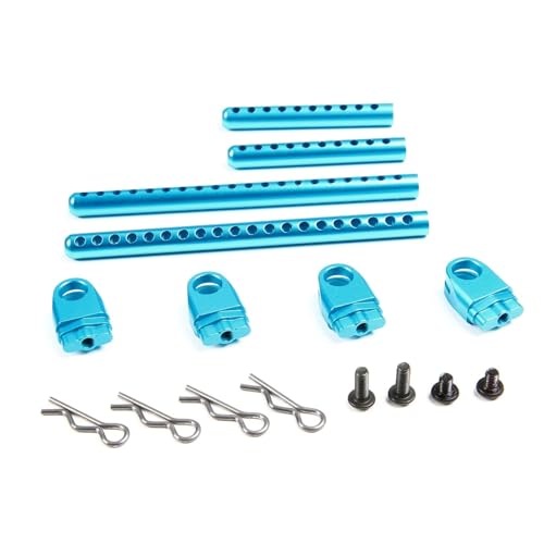 eumenghe TT-02 Metall-Karosseriehalter-Set vorne und hinten for Tam-iya TT02(Blauw) von eumenghe