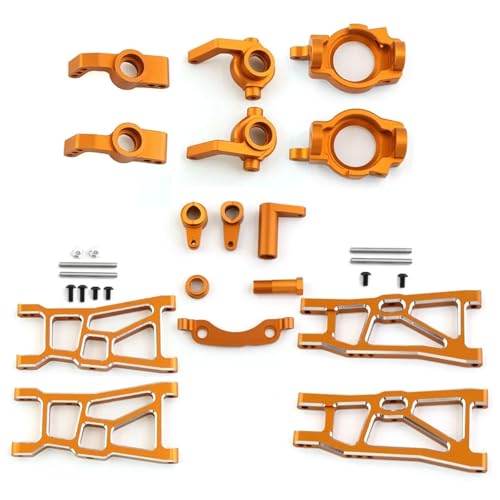 eumenghe for ZD for Racing for DBX10 for DBX-10 Metall Upgrade Teile Kit Lenkung Block Hub Carrier Suspension Arm 1/10 RC Auto Upgrade Zubehör(Yellow) von eumenghe