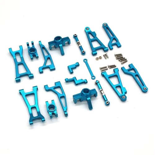 for MJX 1/16 16207 m162 RC Fernbedienung Auto Metall Teile Schwinge lenkung Cup hinterrad Sitz gefährdeten Set(Sky Blue) von eumenghe