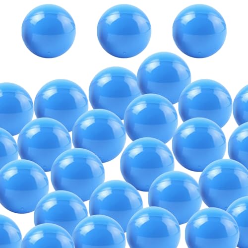 eurNhrN Bingokugeln 50pcs Hohle PP 1,57 Zoll Lotteriekugeln Glatte lebhafte Verlosung Bälle runde Lotteriekugeln für Party, Blue Games Artikeln von eurNhrN