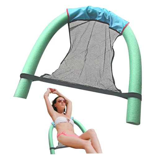 eurNhrN Noodle Swimming Float Stuhl 2.56x59.06 Zoll Pool Nudel Mesh Stuhl schwimmende Wasser schwimmende Hängematte Outdoor -Spiele von eurNhrN