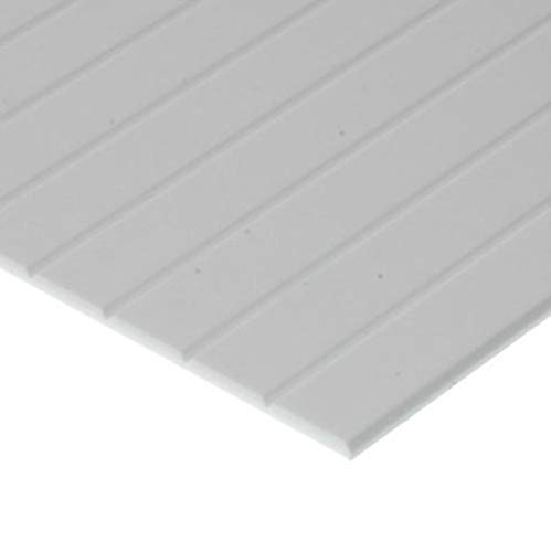 evergreen 4250 Strukturplatte, 1x150x300 mm.Raster 6,30 mm, 1 Stück, Weiß von Evergreen