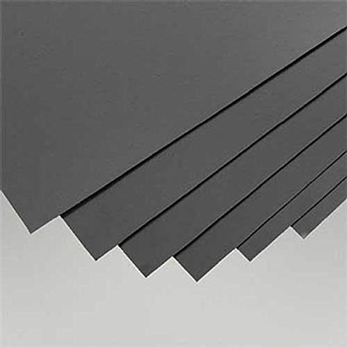 evergreen 9113 Polystyrolplatten, 200 x 530 x 0.50 mm, 6 Stück, schwarz von Evergreen