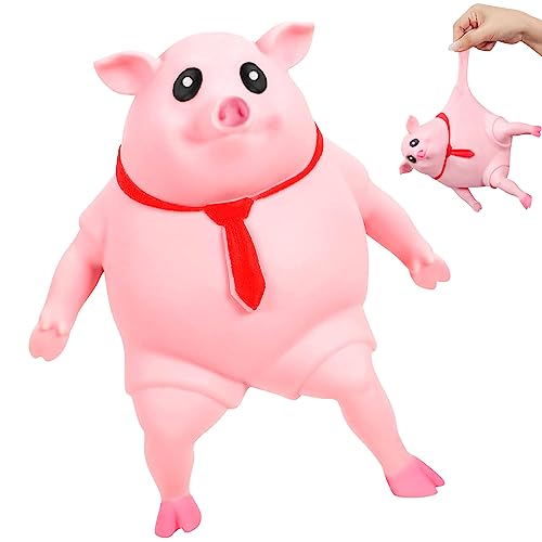 Schweine Quetschspielzeug, Kreatives Dekompressions Piggy, Squishy Squeeze Spielzeug, Stressspielzeug Schwein, Pig Fidget Toy, Stressbälle, Anti Stress Spielzeug für Erwachsene und Kinder von exatta