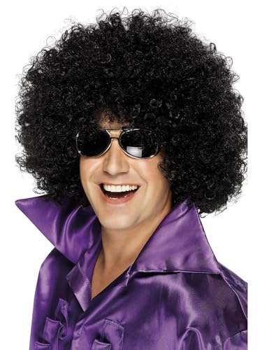 Smiffys Afro Perücke, Super-groß, Schwarz Smiffys Afro Perücke, Super-groß, Schwarz von Smiffys