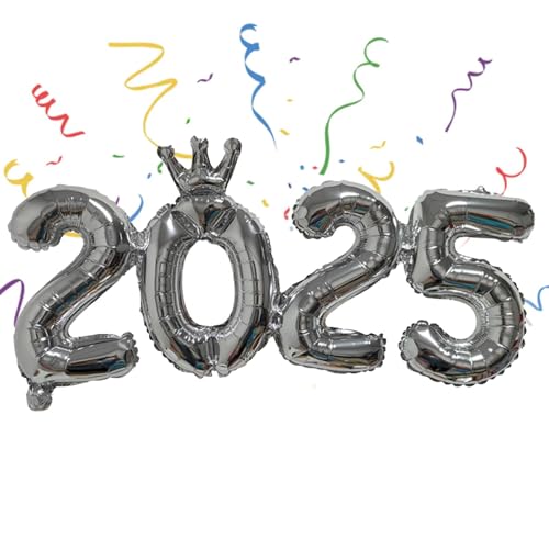 fanelod 2025 Folienballons,2025 Folien-Zahlenballons | 2025 Zahlenballons Dekorationen für Neujahr | Folienballonzahlen 2025 für Hochzeiten, Geburtstagsfeiern, Feiertagsfeiern fanelod 2025 Folienballons,2025 Folien-Zahlenballons | 2025 Zahlenballons Dekorationen für Neujahr | Folienballonzahlen 2025 für Hochzeiten, Geburtstagsfeiern, Feiertagsfeiern von fanelod