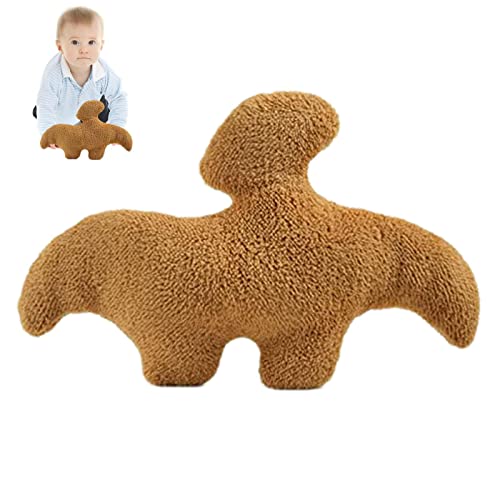 fanelod Dino Chicken Nugget aus Plüsch – Plüschtier Dino Plüsch | 11 Zoll Dinosaurier Plüschtier Plüschtier Kissen Nugget Dino Huhn Kinder Schlafzimmer Dekor Kinder Spielzeug Dino in von fanelod