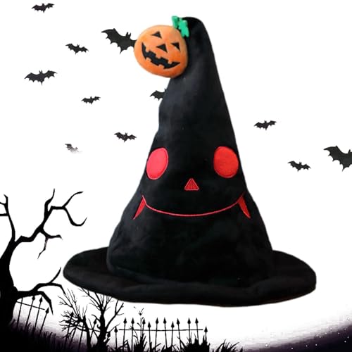 fanelod Halloween-Hüte für Kinder,Hexenhüte für Kinder - Kinder Hexenhut mit LED-Licht | Zubehördekorationen Hexenkostümzubehör Halloween-Kostümpartyzubehör für Mädchen-Halloweenparty von fanelod