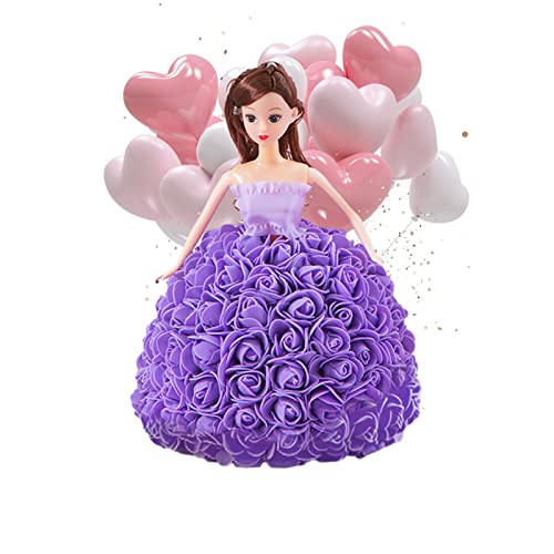 fanelod Valentine Prinzessin Kleid Puppe Romantische Valentinstag Geständnis Blumenpuppe Prinzessin im Hochzeitskleid Kleid Kleid von fanelod