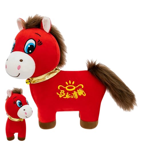 fayarrd Stoffpferd,25 Zentimeter Stofftier 2026 - Chinesisches Neujahr Sammlerpuppe Für Autositz Kinderzimmer Reise Wohnzimmer Spielzimmer Schlafzimmer fayarrd Stoffpferd,25 Zentimeter Stofftier 2026 - Chinesisches Neujahr Sammlerpuppe Für Autositz Kinderzimmer Reise Wohnzimmer Spielzimmer Schlafzimmer von fayarrd