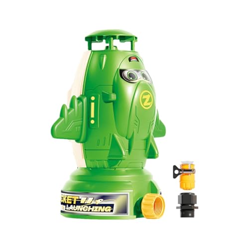 fayarrd Wassersprinkler für Kinder, Space Rocket Sprinkler | Nette 360 ​​° rotierende Hofsprinkler | Water Toys Games Outdoor Play für Mädchen im Alter von 4-8 Hinterhof Rasenpark im Hinterhof von fayarrd