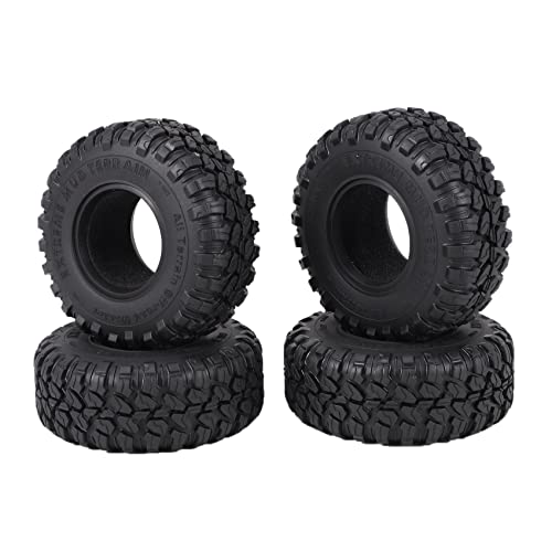 ferater 4 StüCke 118 MM 2,2 Gummireifen Radreifen für 1/10 RC Crawler Auto Axial Wraith SCX10 Capra TRX4 TRX6 D90 von ferater