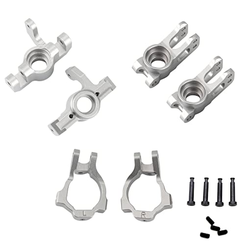 ferater 6-Teiliges Metall-Vorderspindel- und TräGer-Hinterradnaben-Set für Lasernut U4 Tenacity TT//DB Pro 1/10 RC Car Upgrades Parts von ferater