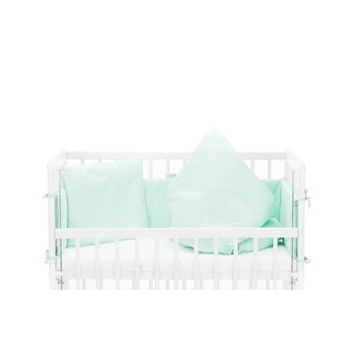 fillikid Bundle Matratze + Bettset Luxe für Bett Nino mint triangle von fillikid