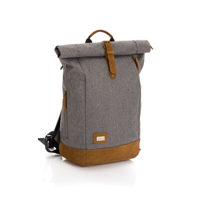 fillikid Wickelrucksack Rolltop Berlin Grau Melange von fillikid