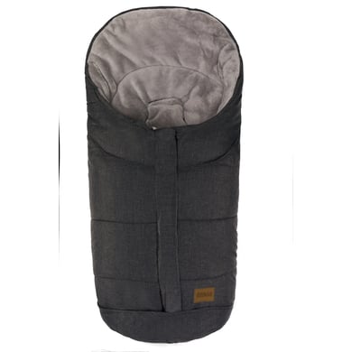 fillikid Winterfußsack für Kindersitze Eiger Soft Gr.0 Melange Schwarz von fillikid