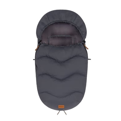 fillikid Winterfußsack Nuptse Samststoff grau von fillikid