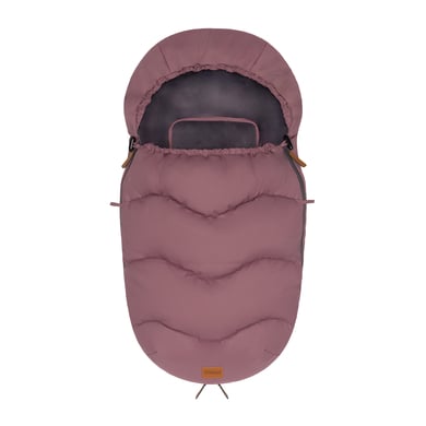 fillikid Winterfußsack Nuptse Samststoff rosa von fillikid