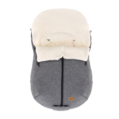 fillikid Winterfußsack für Babyschale Sella Gr.0 Melange Hellgrau von fillikid