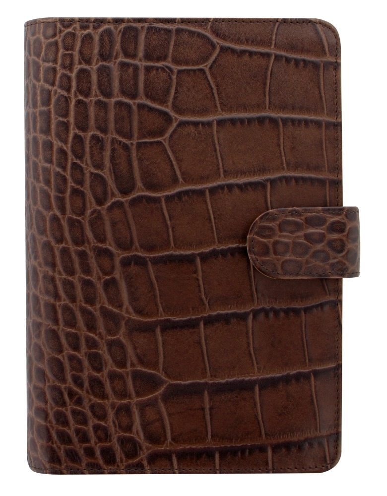 Filofax Classic Croc Organizer Personal Chestnut von filofax