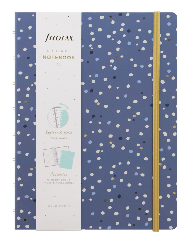 Filofax Notebook A5 Indigo Snow von filofax