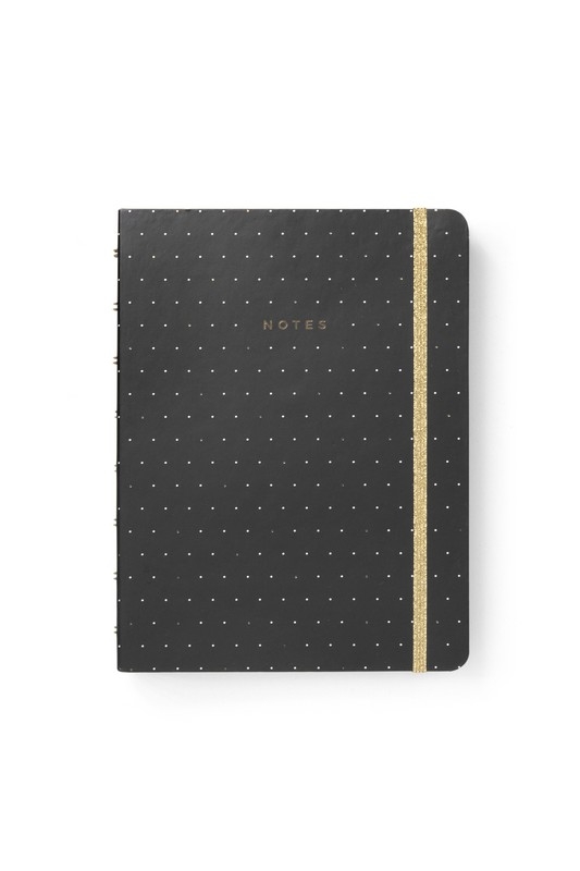 Filofax Notebook A5 Moonlight Black von filofax