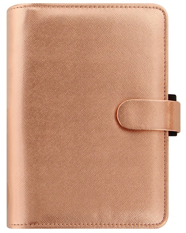 Filofax Saffiano Metallic Organizer Personal Rose Gold von filofax