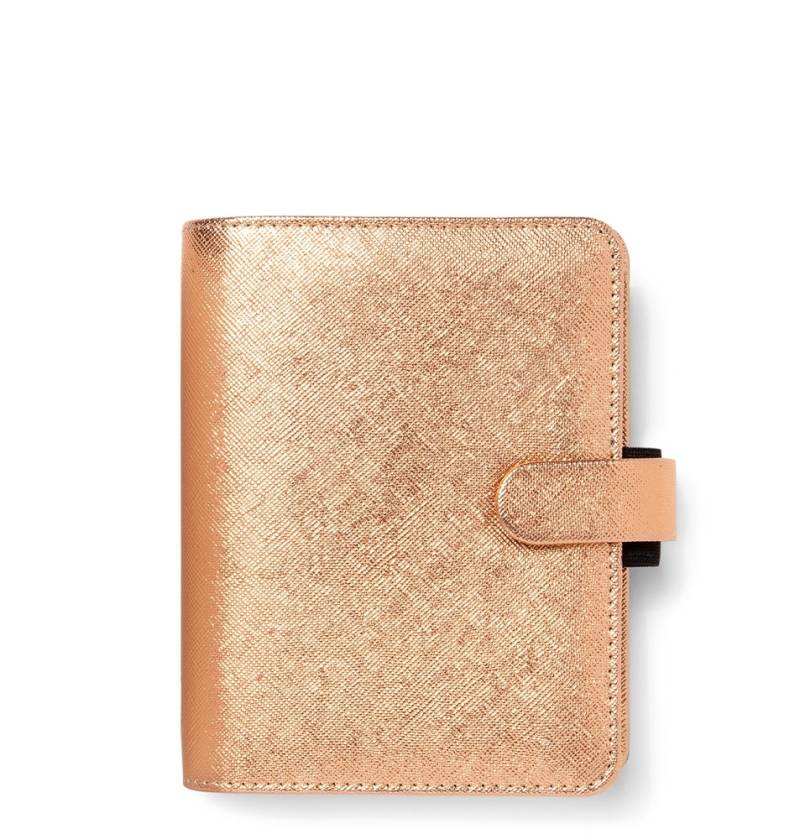 Filofax Saffiano Metallic Organizer Pocket Rose Gold von filofax