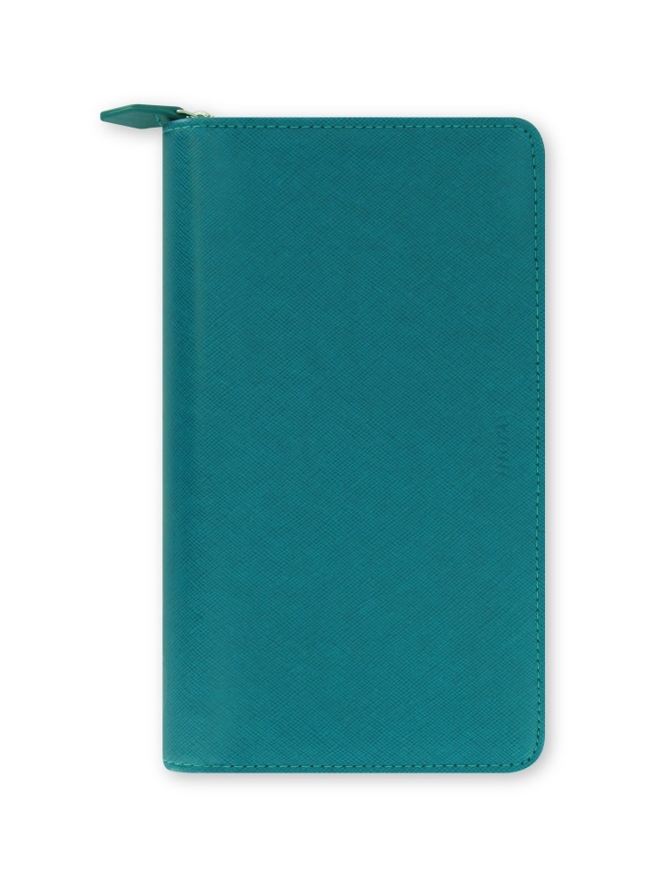 Filofax Saffiano Zip Organizer Personal Compact Aquamarine von filofax