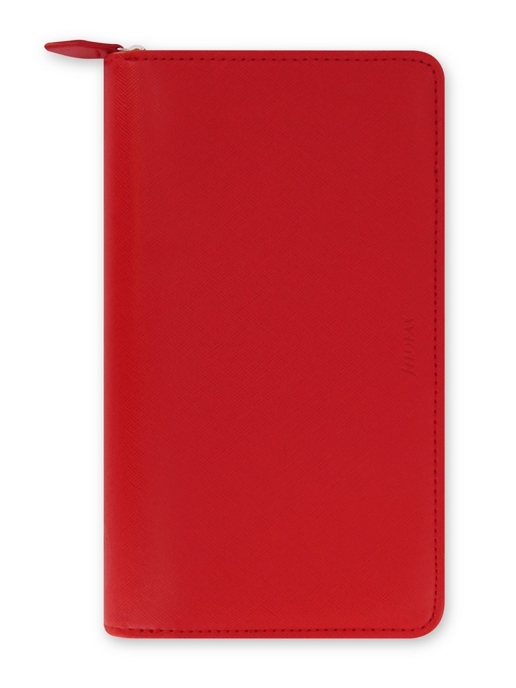 Filofax Saffiano Zip Organizer Personal Compact Poppy von filofax