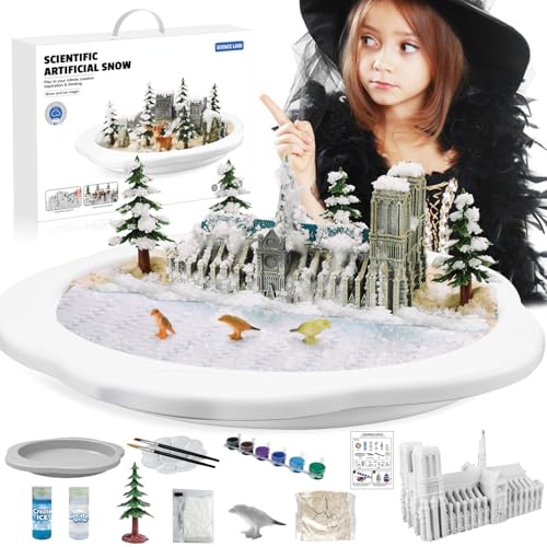 Schnee machen Experiment Kits, Schnee machen Spaß Wissenschaft Kits für Kinder, DIY pädagogische Malerei 3D-Schnee-Szene Wissenschaft Experiment Kit, Schnee machen Experiment Wissenschaft Spielzeug-01 von fisca