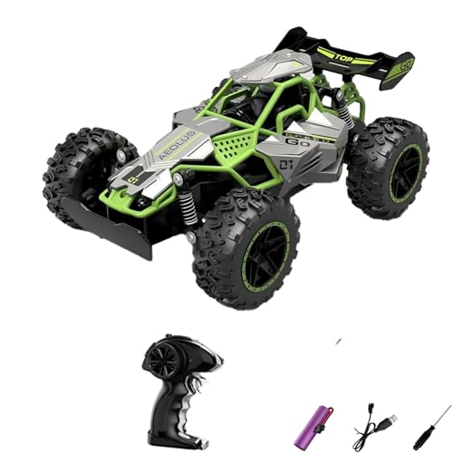 fisca Ferngesteuertes Auto, 1:18 Mini High Speed Monster RC Truck mit Beleuchtung und Zwei Batterien, 2.4GHz Hobby Offroad RC AutoTruggy für Jungen und Mädchen ab 6 Jahren fisca Ferngesteuertes Auto, 1:18 Mini High Speed Monster RC Truck mit Beleuchtung und Zwei Batterien, 2.4GHz Hobby Offroad RC AutoTruggy für Jungen und Mädchen ab 6 Jahren von fisca