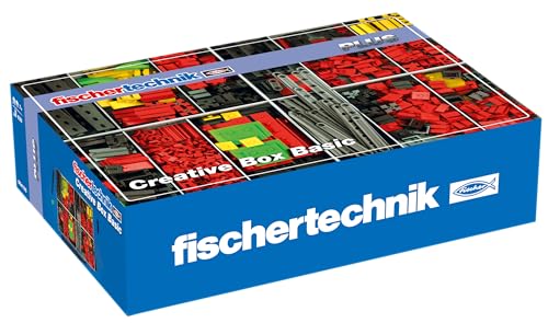 fischertechnik (PLUS) 554195 Creative Basic-eine große Auswahl an ausgewählten Inhalt: 630 Bauteile, eine Grundplatte, Box 1000 und das Flexible Aufbewahrungssystem, Mehrfarbig, Large von fischertechnik