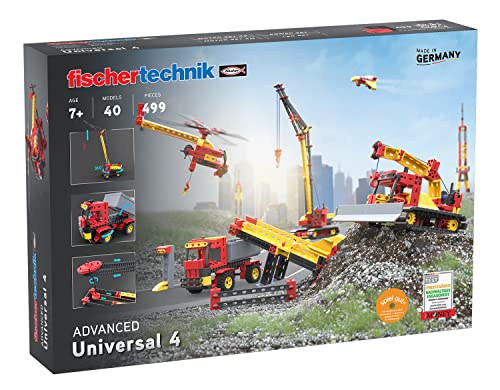 fischertechnik 548885 Universal 4 – Konstruktionsbaukasten, Bausatz für Kinder mit 40 spannenden Modellen, ab 7 Jahren, Verschieden von fischertechnik