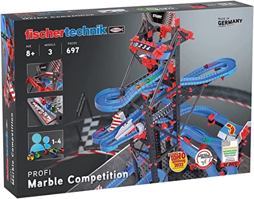 fischertechnik 564070 Kugelbahn Marble Competition – Bausatz für Kinder ab 8 Jahren, Lernspielzeug für einen oder mehrere Spieler, fördert technisches Verständnis, K.a. von fischertechnik