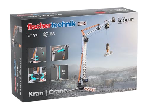 fischertechnik Crane 576103 – pädagogisches Konstruktionsspielzeug, Kran-Spielzeug-Bausatz für Kinder ab 7 Jahren, orange, Middelgroot fischertechnik Crane 576103 – pädagogisches Konstruktionsspielzeug, Kran-Spielzeug-Bausatz für Kinder ab 7 Jahren, orange, Middelgroot von fischertechnik
