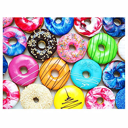 500 Stück Puzzle Donuts für Erwachsene und Jugendliche und Kinder Familie Happy Time Geschenkidee von fishwisdom