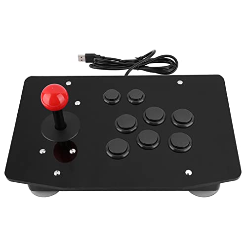 FLEXMAN Rocker Arcade Controller, 3D Kartentyp Tasten, 8 Tasten Game Griff Controller, Arcade Rocker Game Joystick, Arcade Konsole von flexman