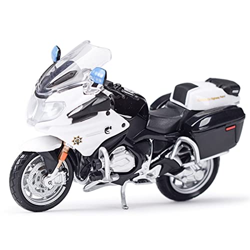 flrian Für BMW R1200 RT 1:18 Tschechische Polizei Druckguss Auto Sammlung Motorrad Modell Spielzeug Geschenk Fahrzeug Replik Motorrad-Modelle(CHP Version) von flrian