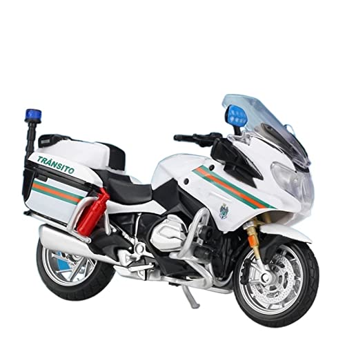 flrian Für BMW R1200RT 1:18 Motorradmodell Souvenirs Spielzeug Sammlerstücke Mini Simulation Motorrad Druckgussmodell Geschenke Motorrad-Modelle(White1) von flrian