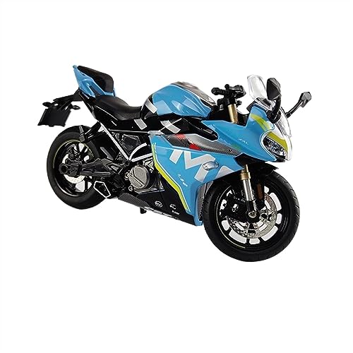 flrian Für CFMOTO 250SR 1:12 Verhältnis Legierung Motorrad Roller Sport Fahrrad Statue Druckguss Erwachsenenspielzeug Motorrad Rennmodell Replik Junge Geschenk Motorrad-Modelle(Blue) von flrian