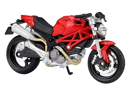 flrian Für Ducati 1:18 Motorradmodell Souvenir Spielzeug Sammlerstücke Mini Motorrad Druckguss Realistisches Motorradmodell Geschenk for Junge Leute Motorrad-Modelle(Monster 696) von flrian