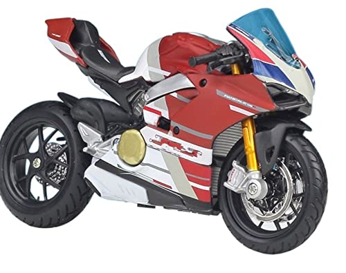 flrian Für Ducati 1:18 Motorradmodell Souvenir Spielzeug Sammlerstücke Mini Motorrad Druckguss Realistisches Motorradmodell Geschenk for Junge Leute Motorrad-Modelle(Panigale V4) von flrian