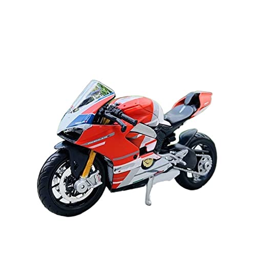 flrian Für Ducati Hypermotard 1:18 Simulation Legierung Motorradmodell Spielzeugauto Geschenk Komplett Motorrad-Modelle(Panigale v4 s corse) von flrian