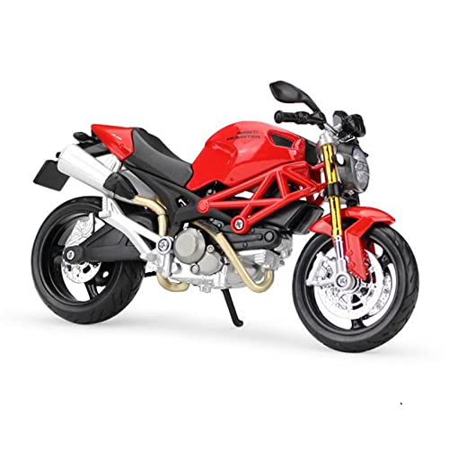 flrian Für Ducati Hypermotard SP 1:12 Klassische Motorradmarke Original-Sammlung Druckguss Geformtes Geschenk Statisches Spielzeug Kraftstofftank Metall Motorrad-Modelle(696 red) von flrian