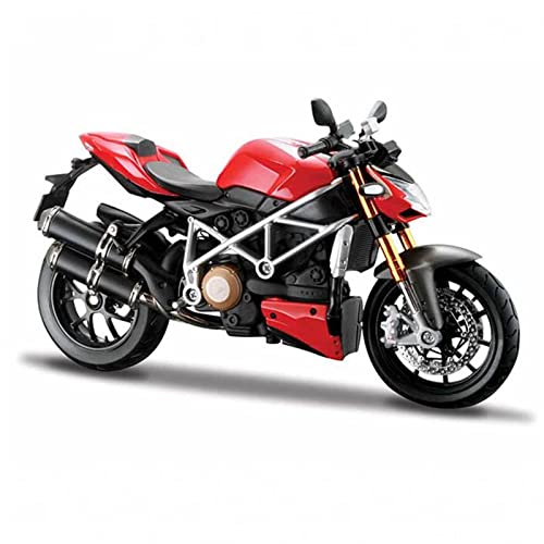 flrian Für Ducati Hypermotard SP 1:12 Klassische Motorradmarke Original-Sammlung Druckguss Geformtes Geschenk Statisches Spielzeug Kraftstofftank Metall Motorrad-Modelle(Mod Streetfighter S) von flrian