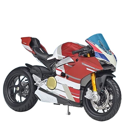 flrian Für Ducati Monster 696 1:18 Motorradmodell Souvenir Spielzeug Sammlerstücke Mini Motorrad Druckguss Fahrzeug Replika Männergeschenk Simulationsauto Motorrad-Modelle(Panigale V4) von flrian