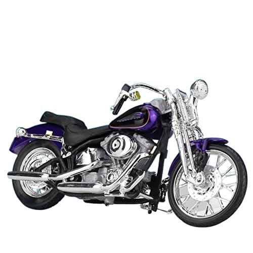 flrian Für Harley 2001 FXDWG Dyna Wide Glide 1:18 Legierung Motorradmodell Simulation Metalldruckguss Motorradmodell Spielzeug Geschenke Motorrad-Modelle(3342-2001 FXDWG) von flrian