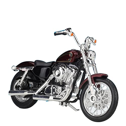flrian Für Harley 2018 Achtundvierzig Spezielle 1:18-Aluminium-Rennmotorradmodellsimulation Motorradmodellgeschenk Aus Metalldruckguss Motorrad-Modelle(Red) von flrian