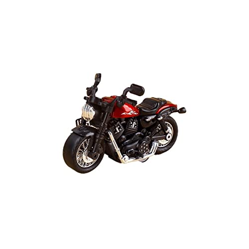 flrian Für Harley 48 Maßstab 1:18 Legierung Roller Sport Fahrrad Modell Druckguss Kinderspielzeug Motorrad Fahrzeug Rennmodell Replik Junge Geschenk Motorrad-Modelle(Red) von flrian